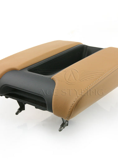00-03 BMW M5 540i Center Console Armrest Caramel Leather # 51-16-2-698-668