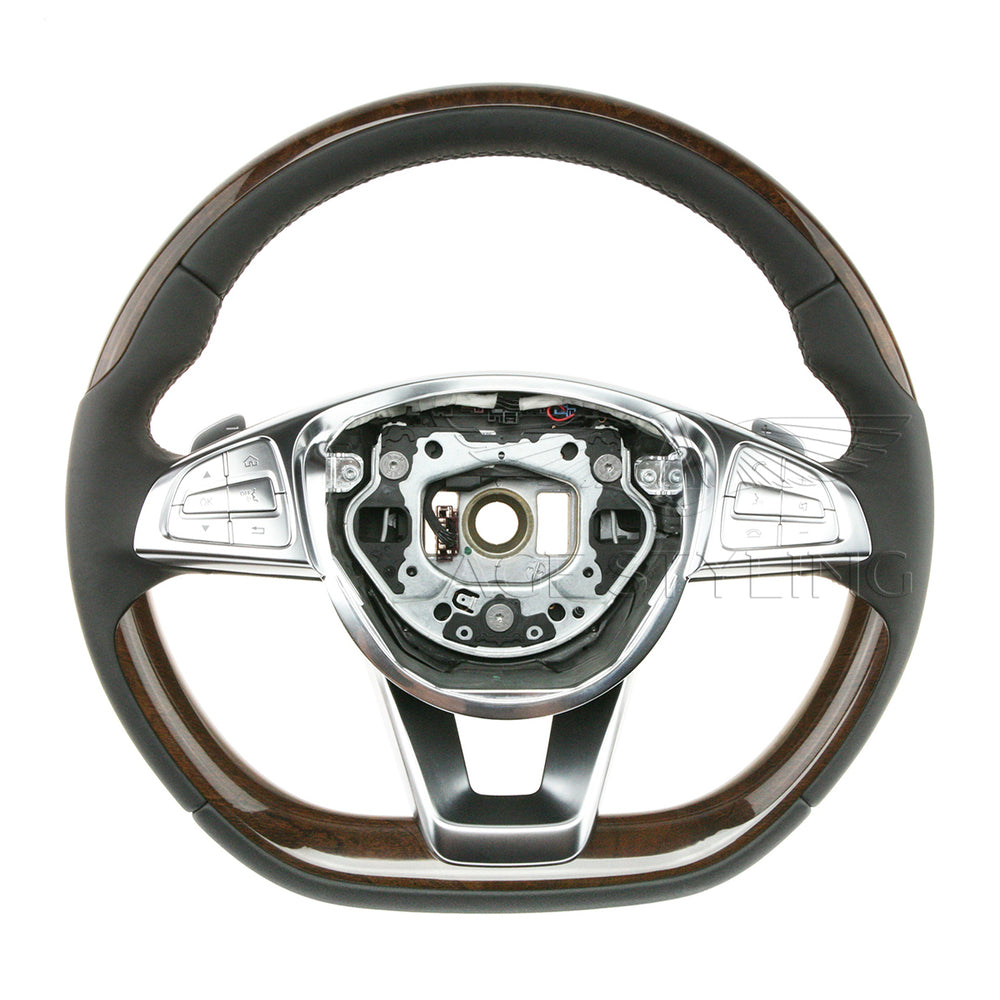 14-17 Mercedes-Benz S550 S600 S63 S65 Walnut Wood Steering Wheel # 001-460-24-03-9E38