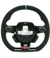 15-23 Lamborghini Huracan Performante Black Suede Blue Top Steering Wheel # 4T0-419-091-BB